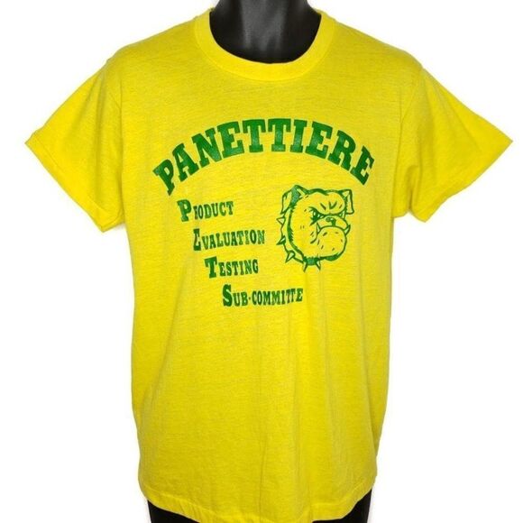 Panettiere Product Evaluation Testing Sub Committee T Shirt Vintage 80s Screen - Picture 1 of 6